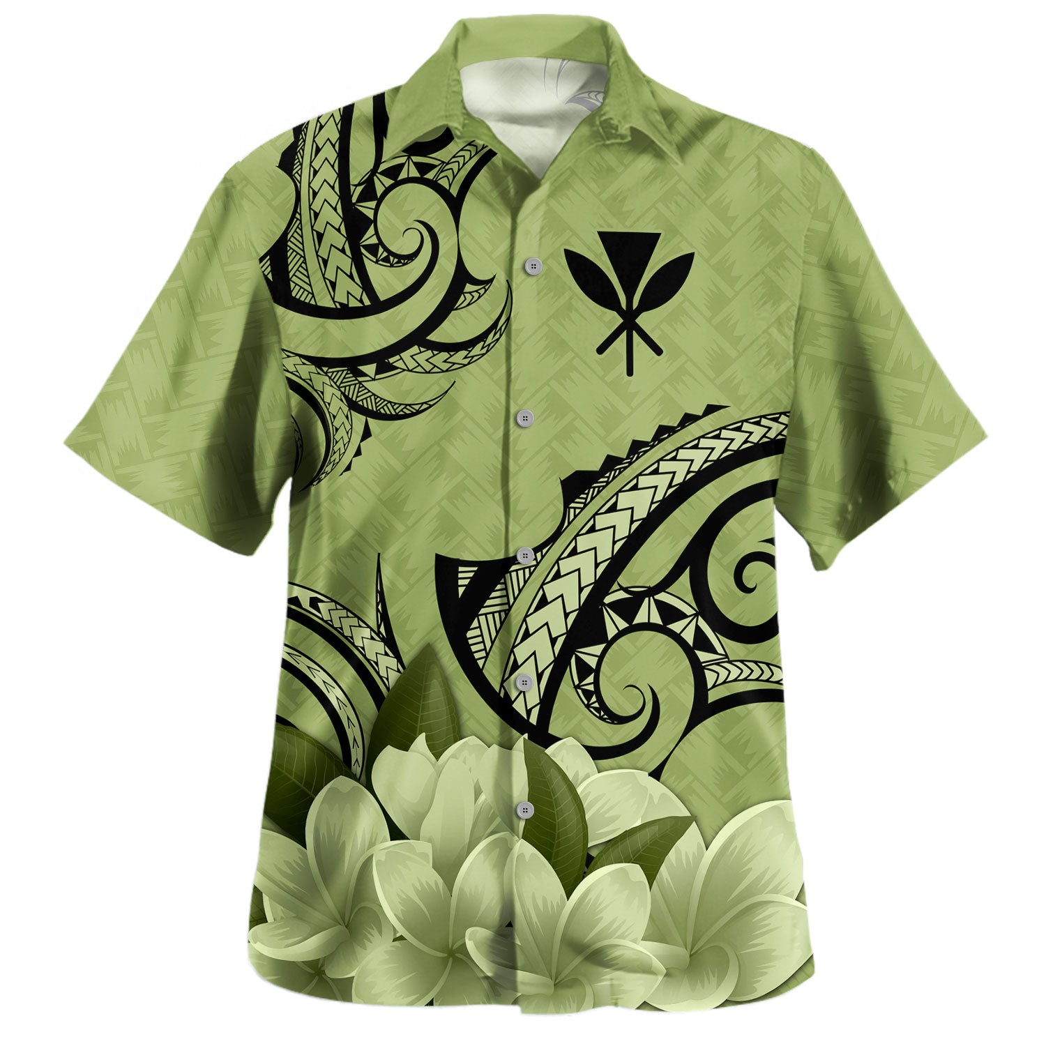 Hawaii Hawaiian Shirt Kanaka Polynesian Tribal Plumeria Flower