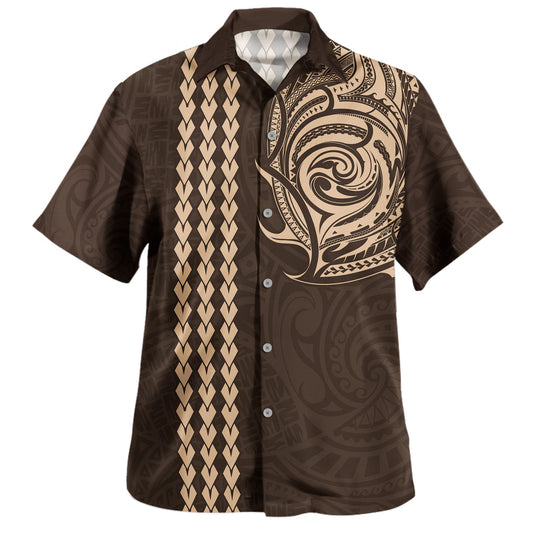 Polynesia Hawaiian Shirt Tribal Polynesia Kakau