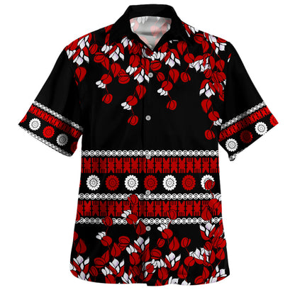 Fiji Combo Dress And Shirt Masi Bula Tagimoucia Flower