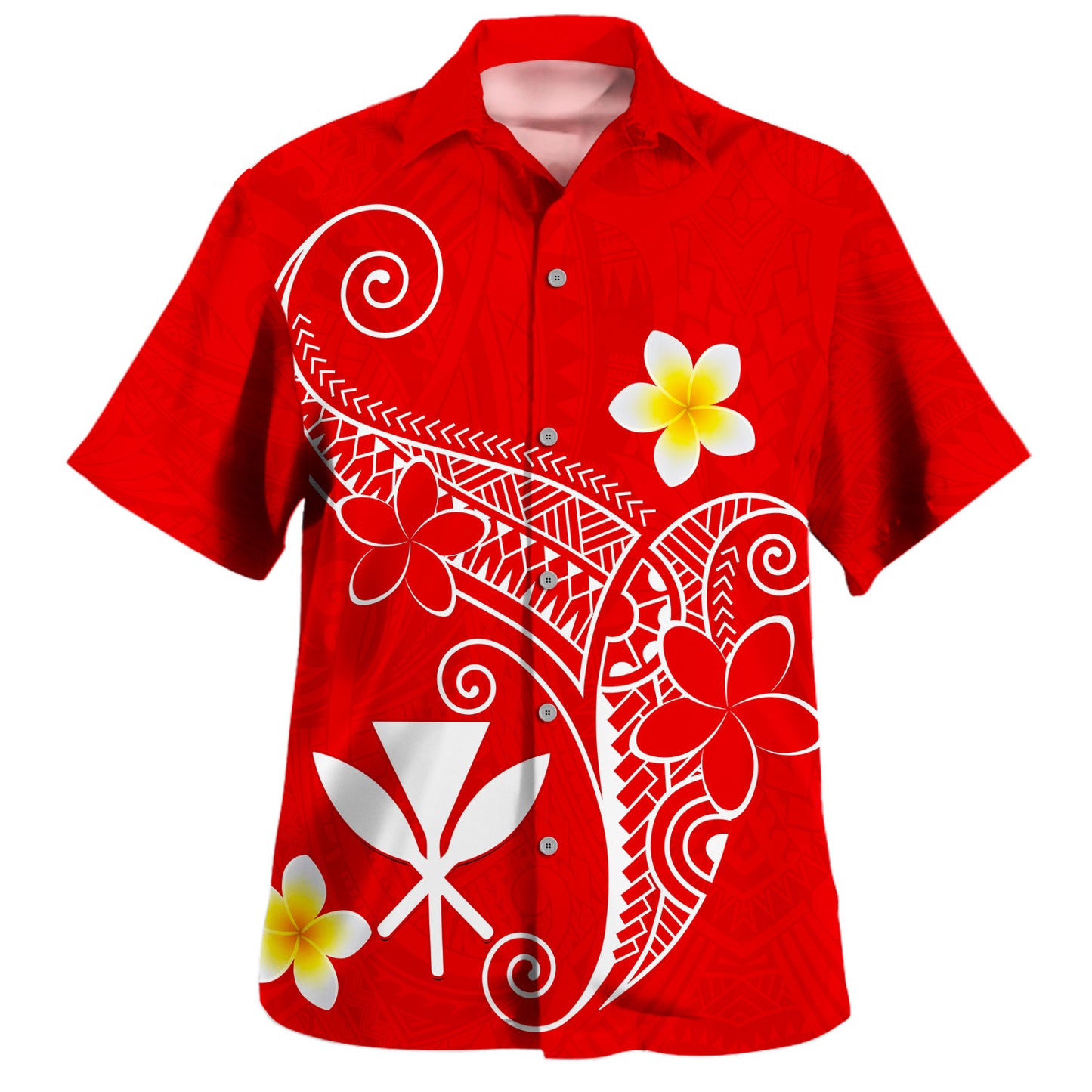 Hawaii Hawaiian Shirt Polynesia Kanaka Floral Tribal