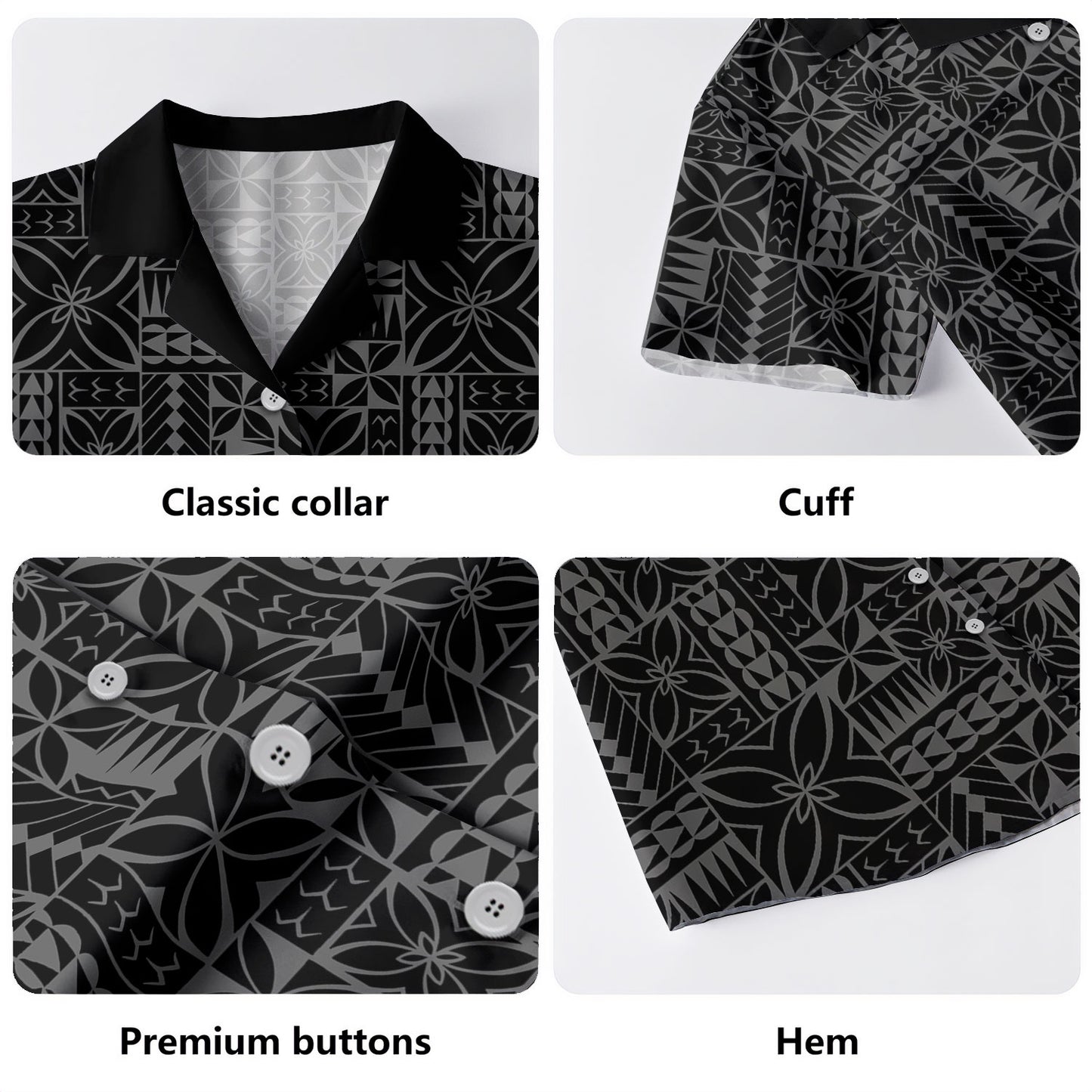 Samoa Hawaiian Shirt Siapo Design Tribal Pattern