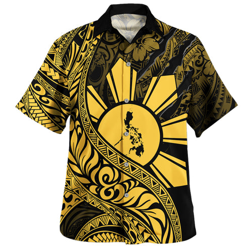 Philippines Filipinos Hawaiian Shirt Sun Tribal Pattern Style