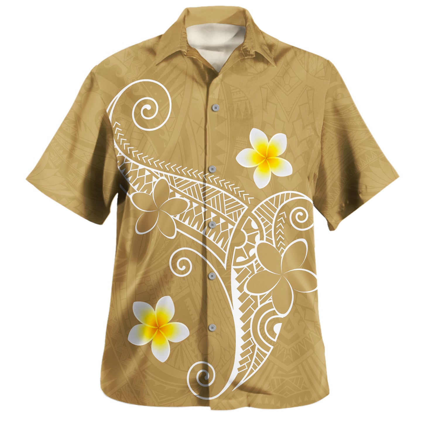 Hawaii Hawaiian Shirt Polynesia Floral Tribal Style Color