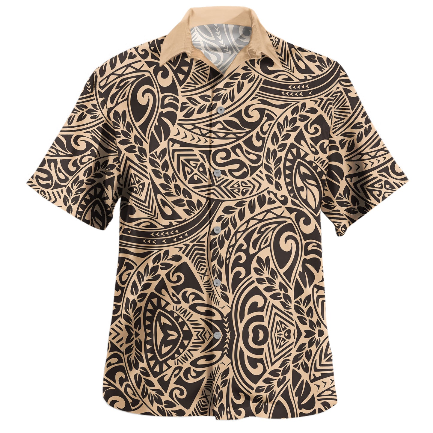 Polynesia Combo Dress And Shirt Tribal Poly Print