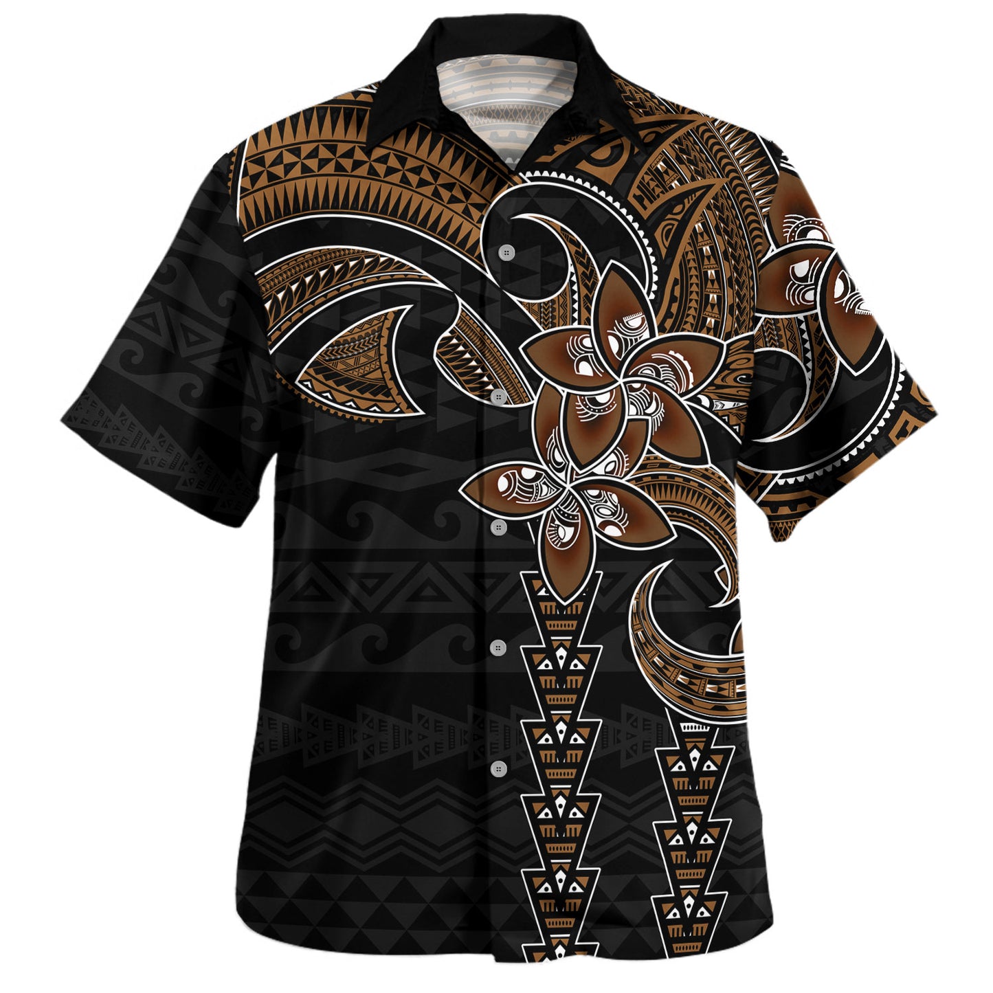 Polynesia Combo Dress And Shirt Plumeria Tribal Tattoo