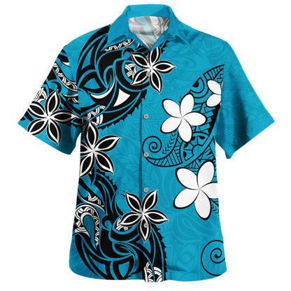 Polynesia Combo Dress And Shirt Polynesia Tribal Tattoo Floral Drawing