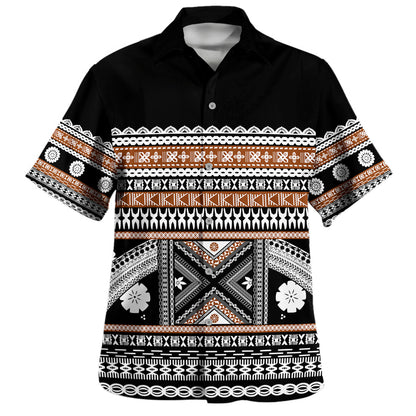 Fiji Combo Puletasi And Shirt Traditional Masi Tapa Clothes