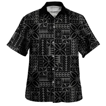 Samoa Combo Puletasi And Shirt Siapo Design Tribal Pattern