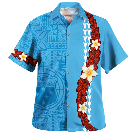 Samoa Hawaiian Shirt Ufalafa Tapa Siapo Pattern Island Style