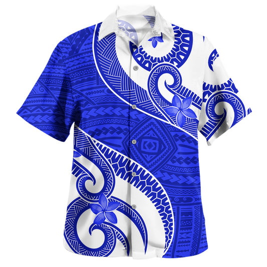 Hawaii Hawaiian Shirt Polynesia Tattoo Flower Pattern Beach