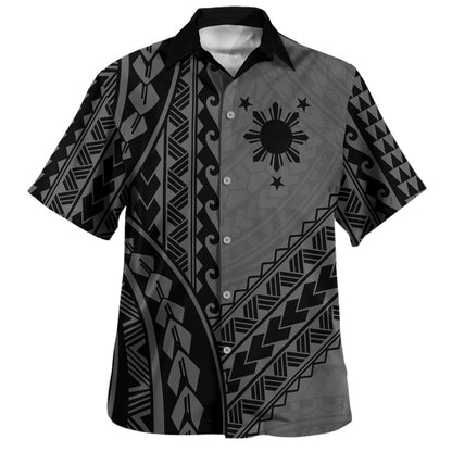 Philippines Filipinos Hawaiian Shirt Tribal Polynesian Tattoo Pattern Graphic Style