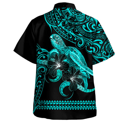 Hawaii Hawaiian Shirt Polynesia Tribal Kanaka Sea Turtle Hibiscus Flower