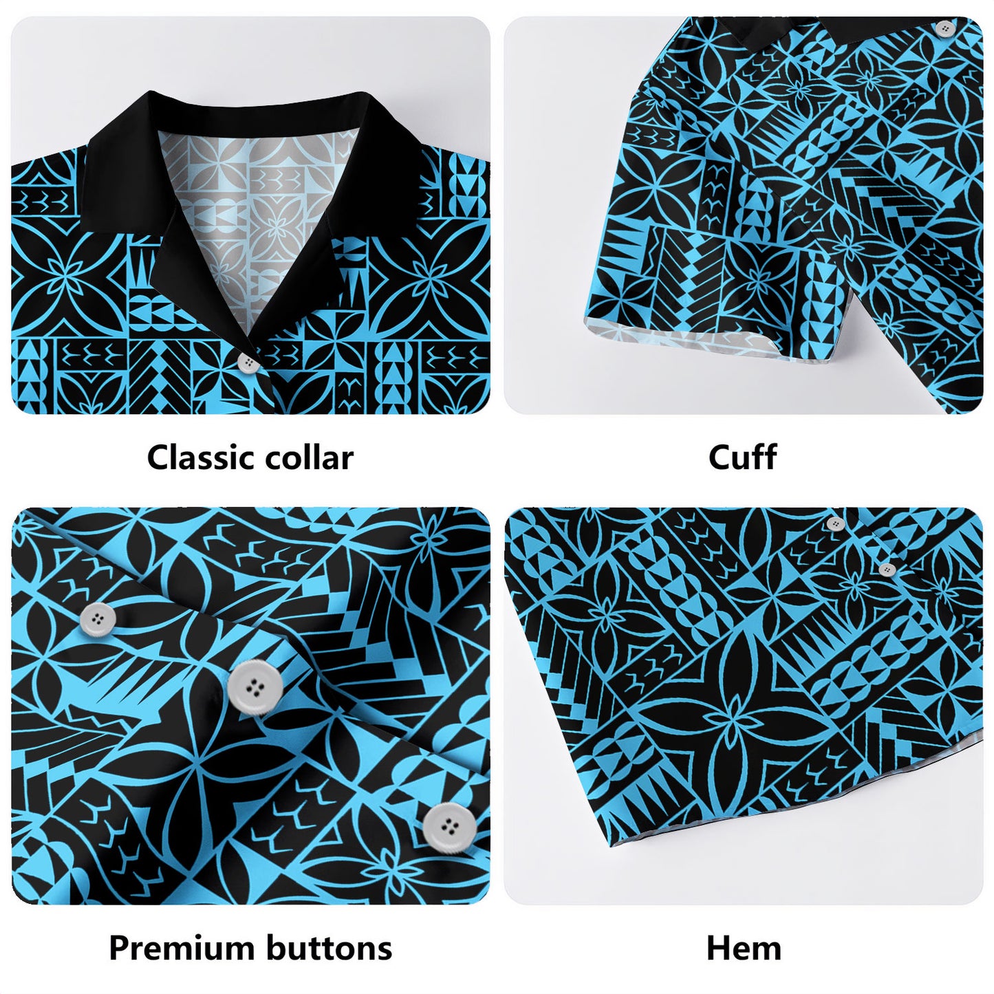 Samoa Hawaiian Shirt Siapo Design Tribal Pattern