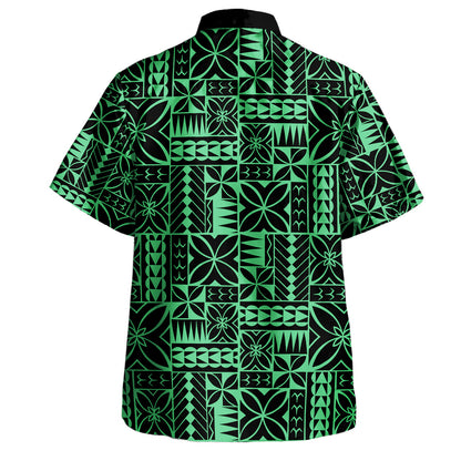 Samoa Combo Puletasi And Shirt Siapo Design Tribal Pattern