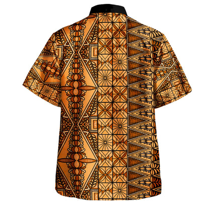 Tonga Combo Puletasi And Shirt Ngatu Fabric Vintage