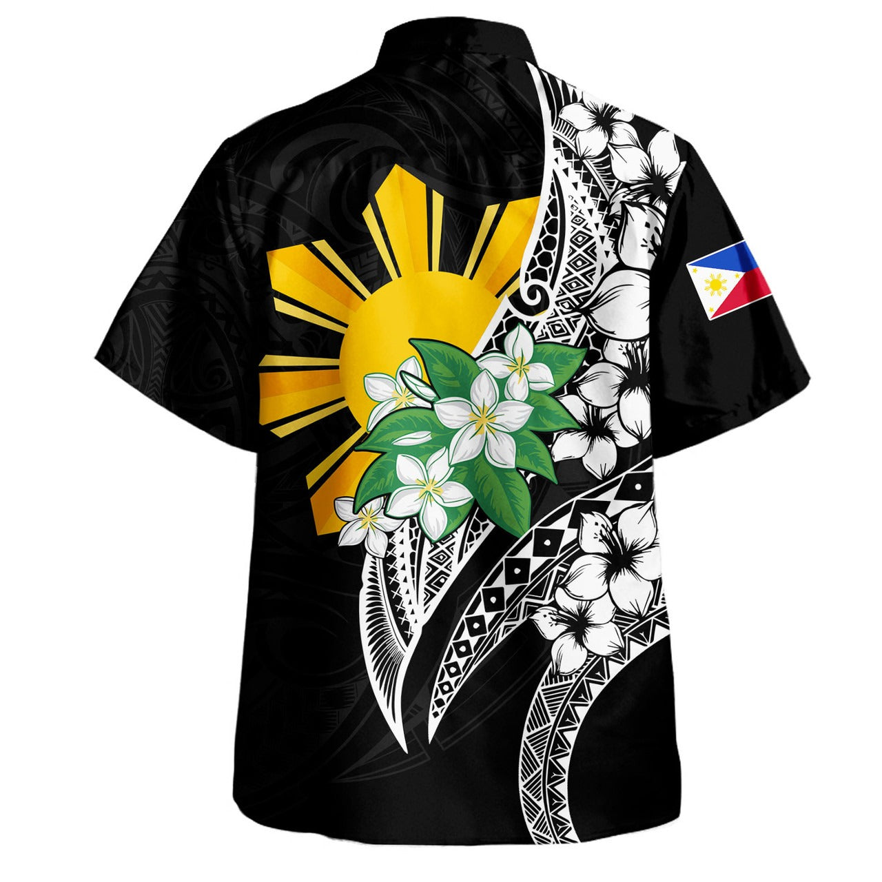Philippines Filipinos Hawaiian Shirt Tribal Tattoo With Sampaguita Flower