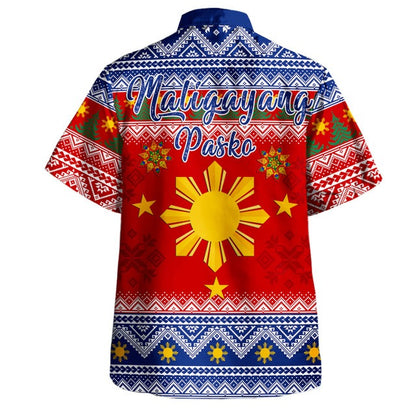 Philippines Filipinos Hawaiian Shirt Maligayang Pasko Christmas Parol Style