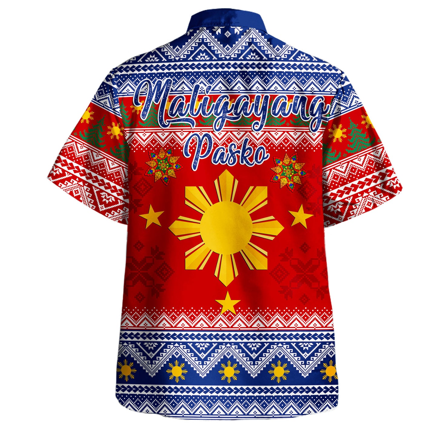 Philippines Filipinos Hawaiian Shirt Merry Christmas Pattern Sun Style