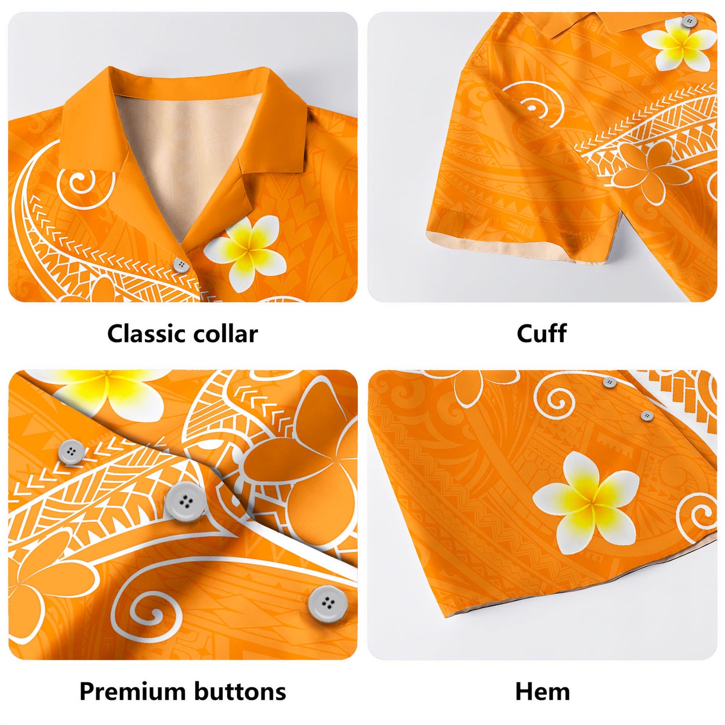 Hawaii Hawaiian Shirt Polynesia Floral Tribal Style Color