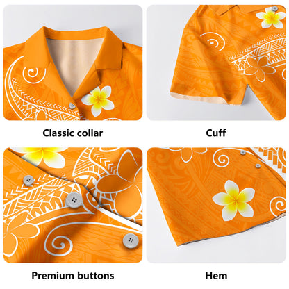 Hawaii Hawaiian Shirt Polynesia Floral Tribal Style Color