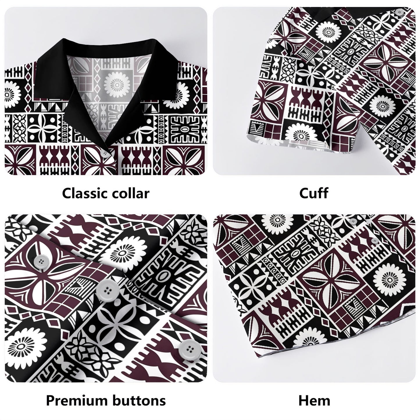 Fiji Hawaiian Shirt Rugby Tribal Half Style