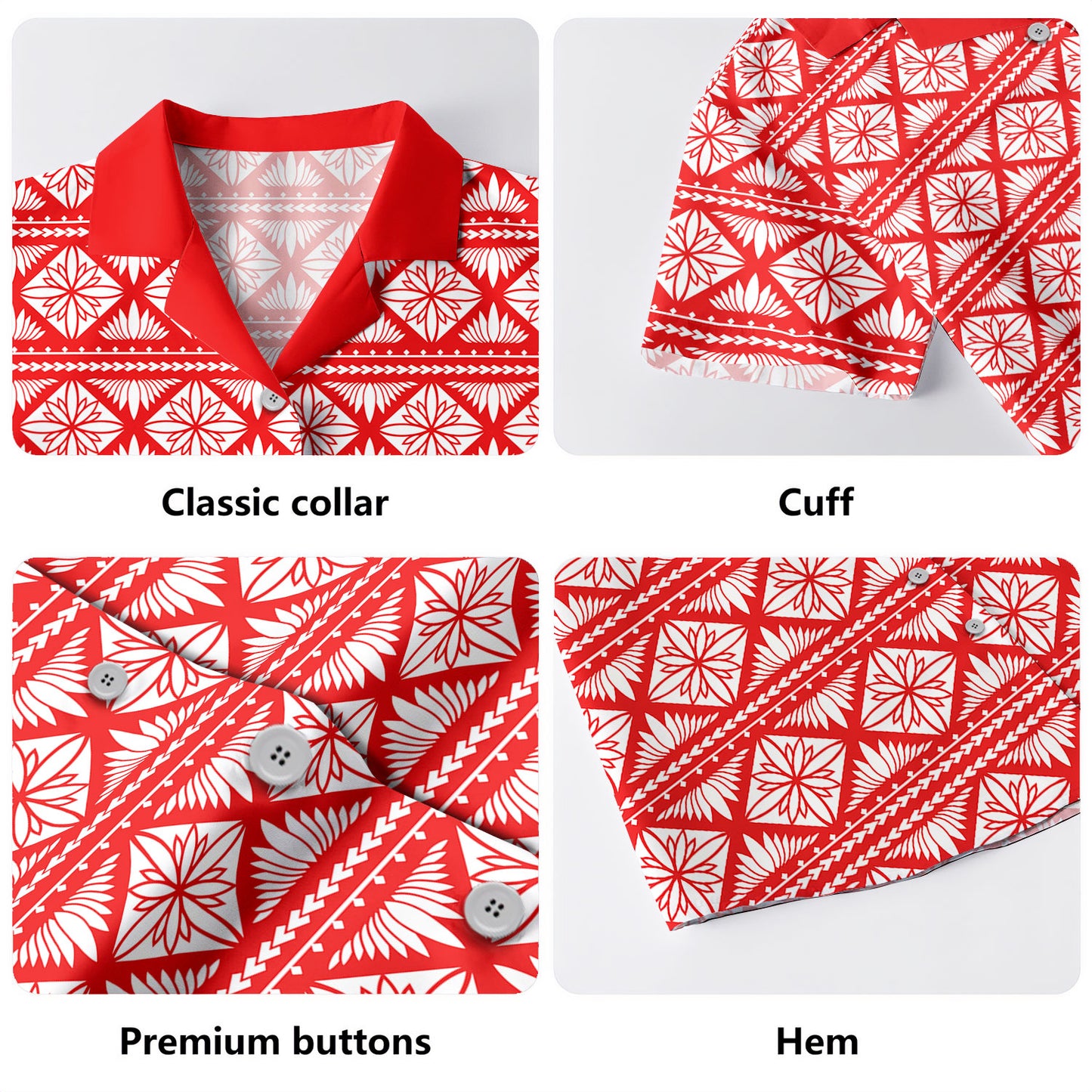 Samoa Hawaiian Shirt Design Pattern