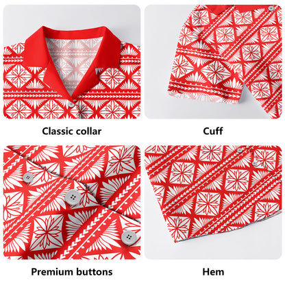 Samoa Hawaiian Shirt Design Pattern