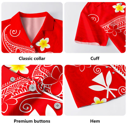 Hawaii Hawaiian Shirt Polynesia Kanaka Floral Tribal