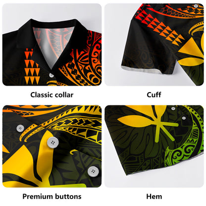 Hawaii Hawaiian Shirt Kanaka Polynesian Tribal Wave Kakau Style