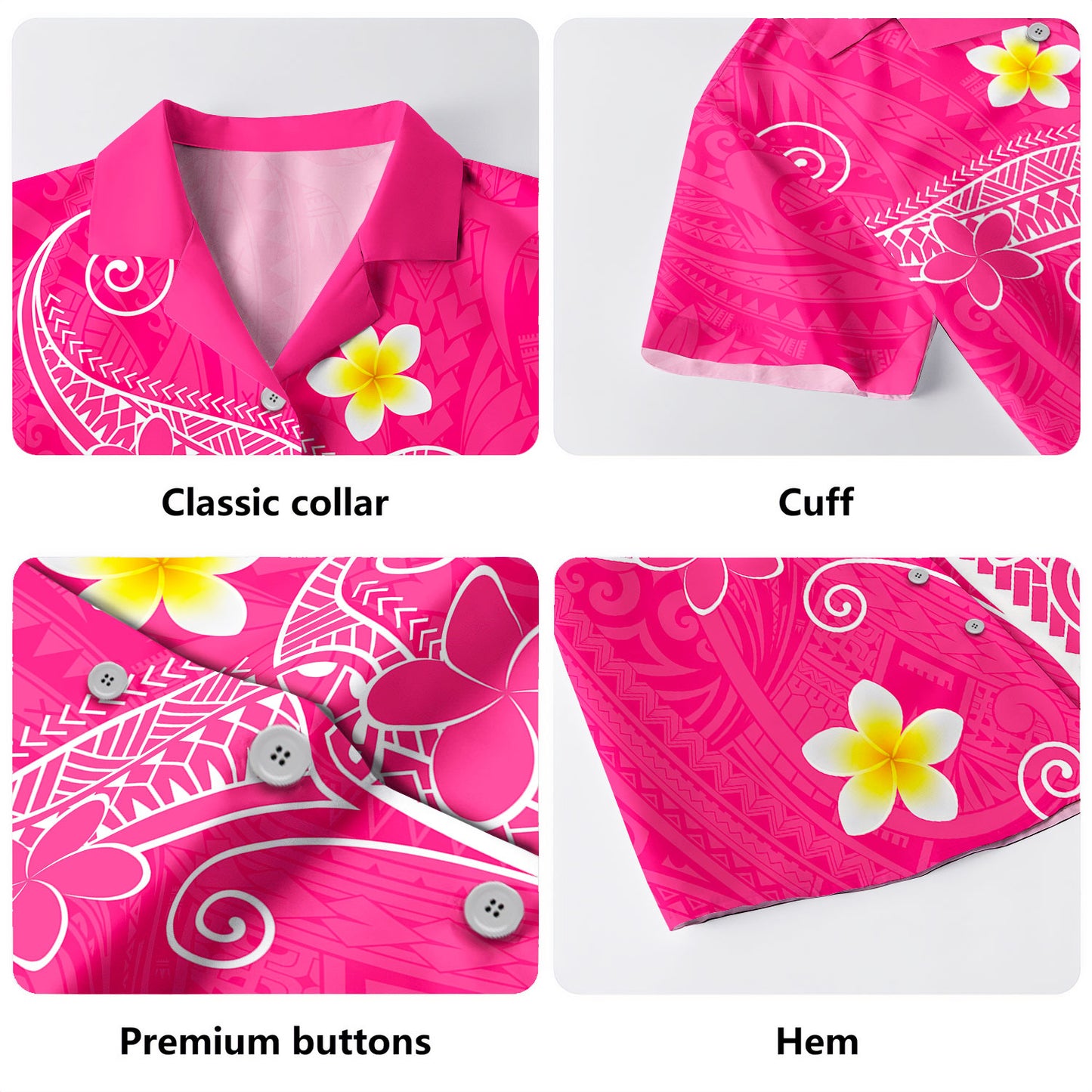 Hawaii Hawaiian Shirt Polynesia Floral Tribal Style Color