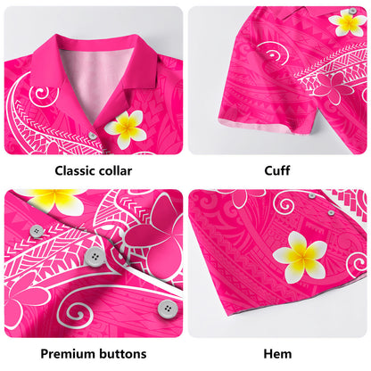 Hawaii Hawaiian Shirt Polynesia Floral Tribal Style Color