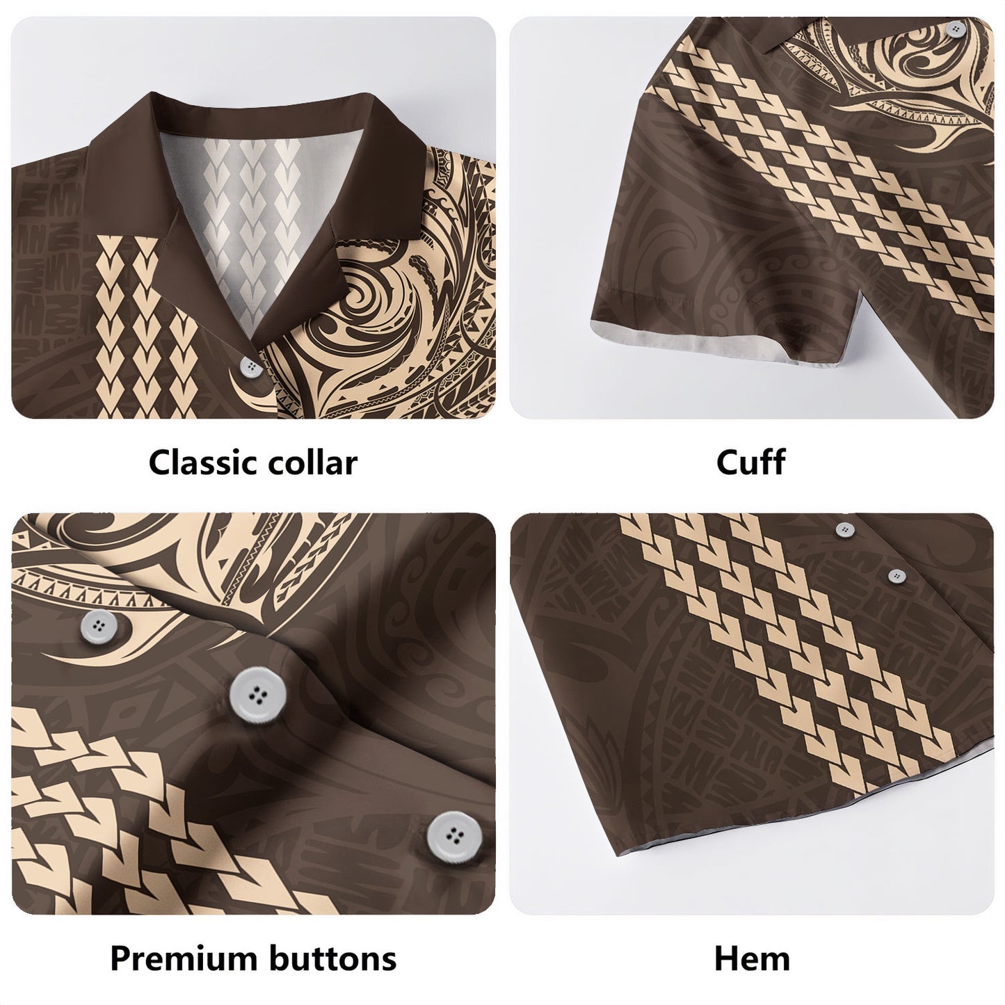 Polynesia Hawaiian Shirt Tribal Polynesia Kakau