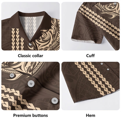 Polynesia Hawaiian Shirt Tribal Polynesia Kakau