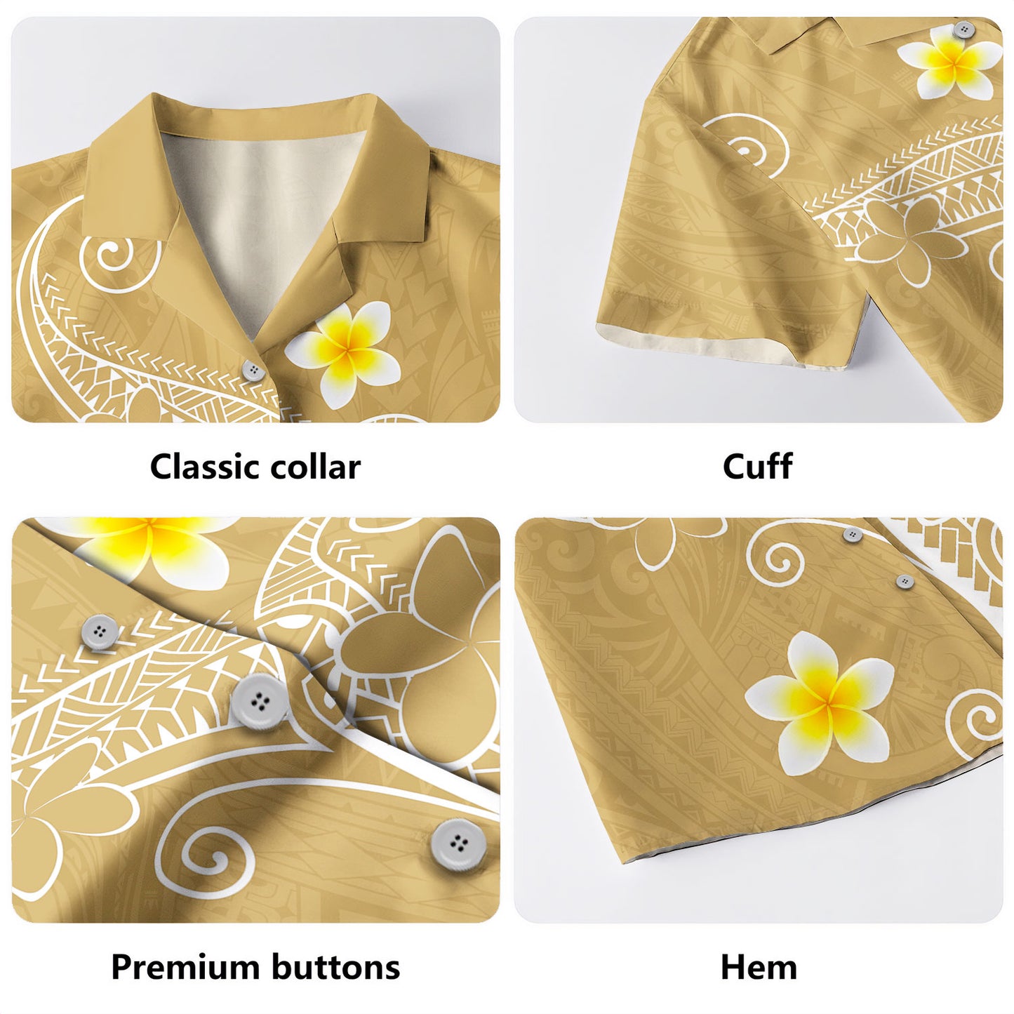 Hawaii Polynesian Combo Dress And Shirt Polynesia Floral Tribal Style Color