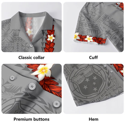 Samoa Hawaiian Shirt Ufalafa Tapa Siapo Pattern Island Style