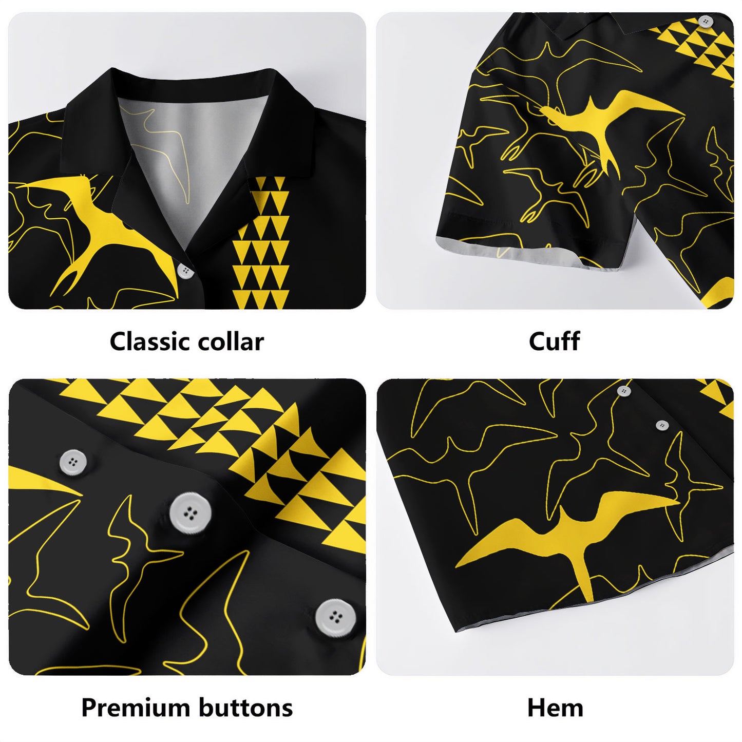 Hawaii Hawaiian Shirt Iwa Bird Flight Style