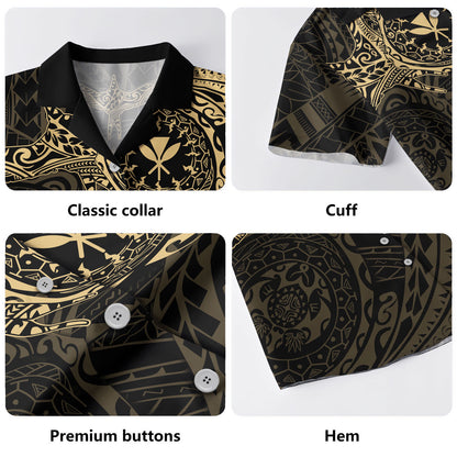 Hawaii Hawaiian Shirt Tribal Polynesia Iwa Bird With Kanaka Maoli