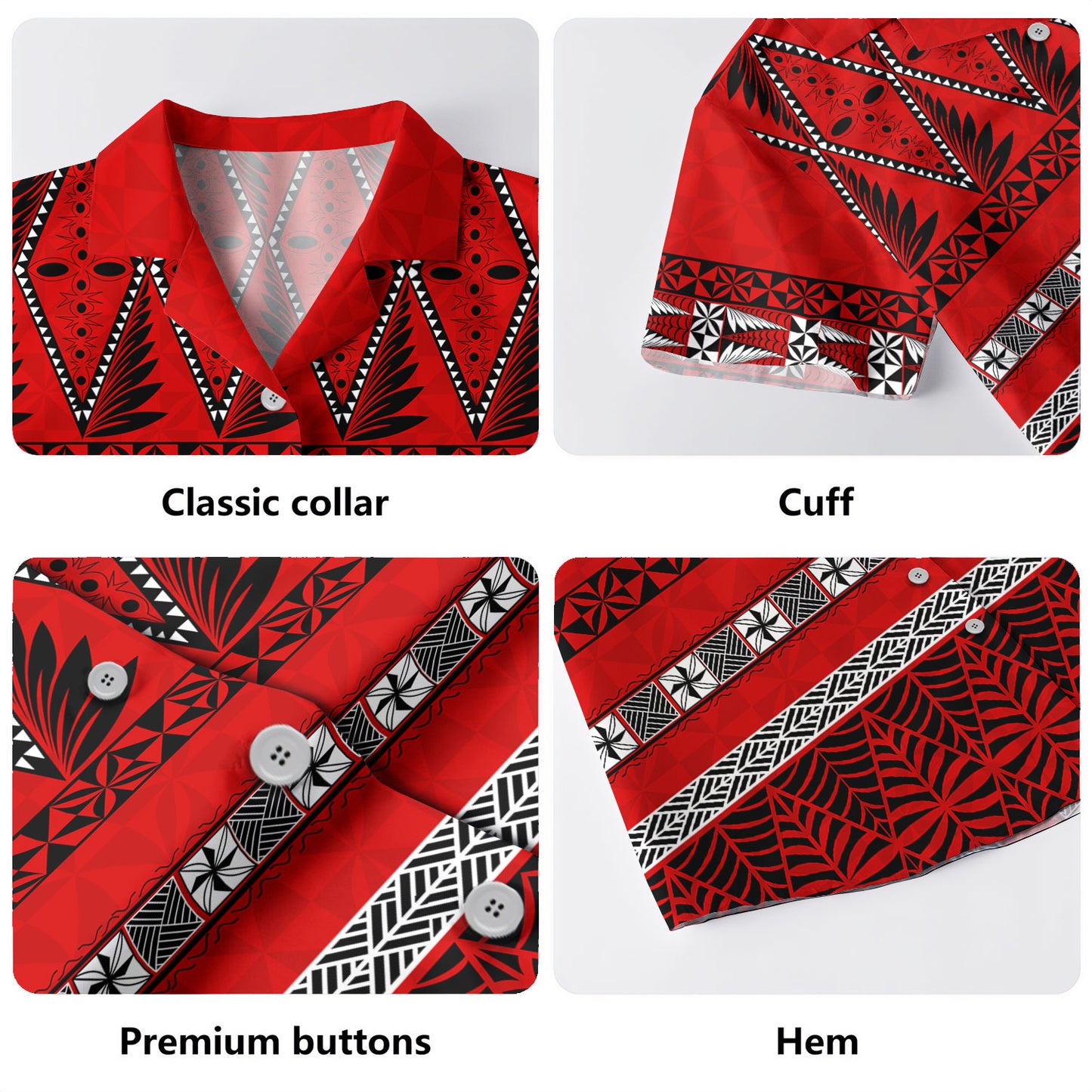Tonga Combo Puletasi And Shirt Ngatu Beautiful Pattern
