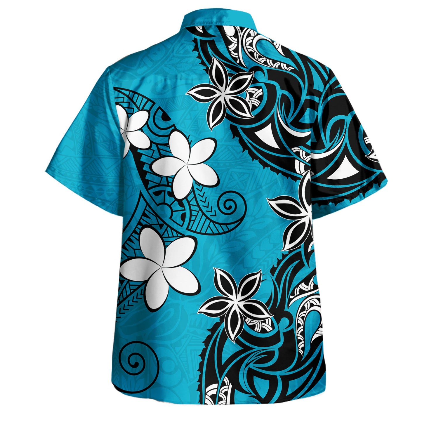 Polynesia Hawaiian Shirt Polynesia Tribal Tattoo Floral Drawing