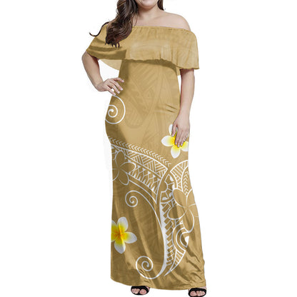 Hawaii Polynesian Combo Dress And Shirt Polynesia Floral Tribal Style Color