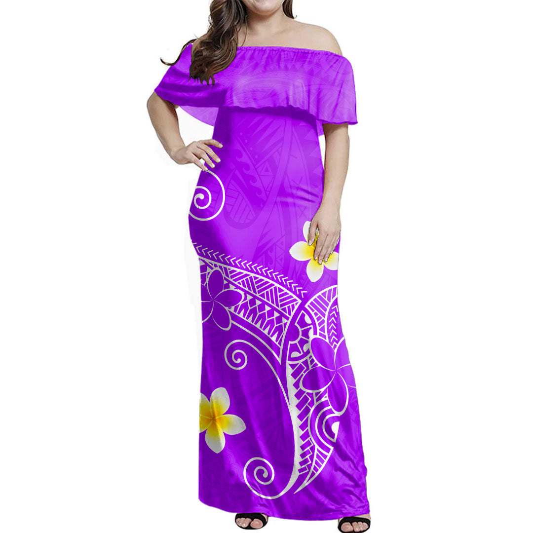 Hawaii Polynesian Combo Dress And Shirt Polynesia Floral Tribal Style Color Ver.1
