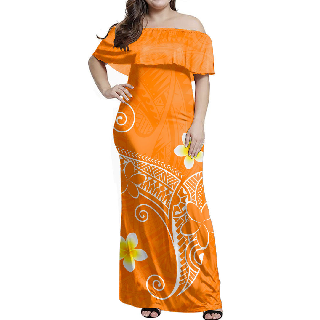 Hawaii Polynesian Combo Dress And Shirt Polynesia Floral Tribal Style Color Ver.1