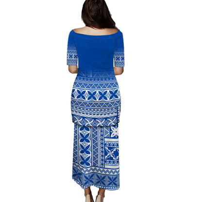 Samoa Combo Puletasi And Shirt Siapo Tapa Print