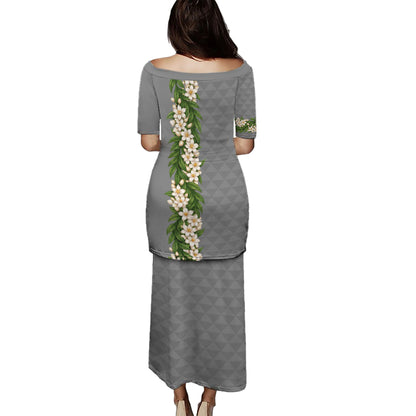 Philippines Filipinos Combo Puletasi And Shirt Sampaguita Flower Sun Pattern Island Style