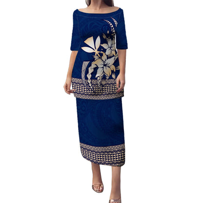 Hawaii Puletasi Kanaka Tribal Flower Polynesian Pattern