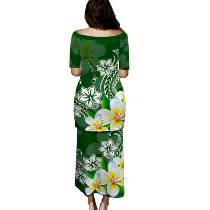 Hawaii Combo Puletasi And Shirt Polynesian Turtle Tattoo Plumeria Original Style