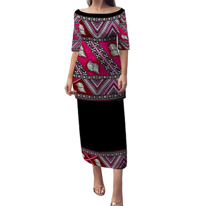 Fiji Puletasi Bula Style Tapa Clothes