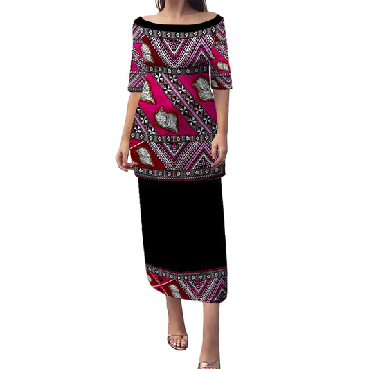 Fiji Puletasi Bula Style Tapa Clothes