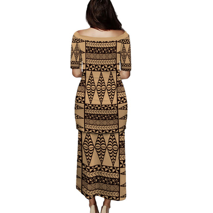 Tonga Combo Puletasi And Shirt Tapa Design Board
