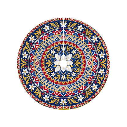 Philippines Filipinos Quilt Christmas Tree Skirt Polynesian Inspired Floral Mandala